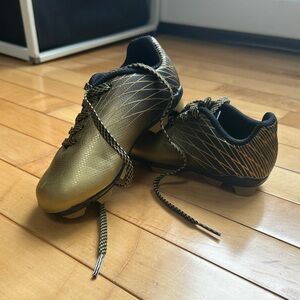 NWOT DSG Gold and Black Soccer Cleats
